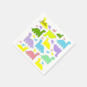 Serviette En Papier Serviettes en papier, Dinosaure coloré (Coin)