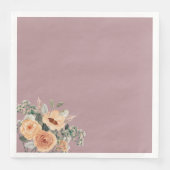 Serviette En Papier Serviettes en papier, Elégant rose floral (Devant)