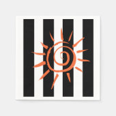 Serviette En Papier Serviettes en papier, en noir et blanc (Devant)