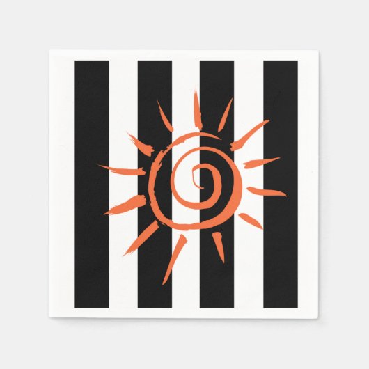 Serviette En Papier Serviettes en papier, en noir et blanc (Devant)