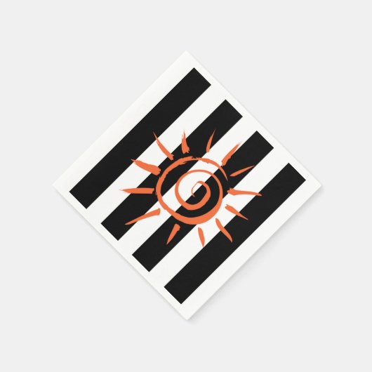 Serviette En Papier Serviettes en papier, en noir et blanc (Coin)