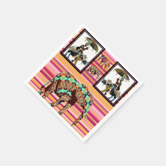 Serviette En Papier serviettes en papier, femmes africaines éléphantes (Coin)