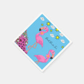 Serviette En Papier Serviettes en papier, Flamants roses roses aux nua (Coin)