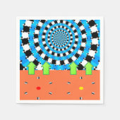 Serviette En Papier Serviettes en papier, Flèche circulaire bleue (Devant)