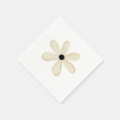 Serviette En Papier Serviettes en papier, Fleur Beige Floral (Coin)