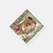 Serviette En Papier Serviettes en papier, Floral victorien (Coin)