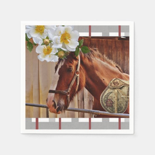 Serviette En Papier Serviettes en papier, Flore de cheval (Devant)