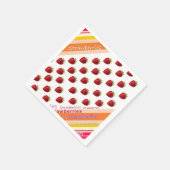 Serviette En Papier Serviettes en papier, fraise rayée (Coin)