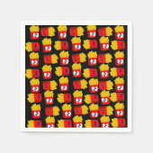 Serviette En Papier Serviettes en papier, frites noires (Devant)