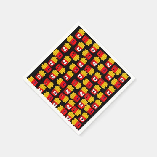 Serviette En Papier Serviettes en papier, frites noires (Coin)