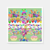 Serviette En Papier Serviettes en papier, gâteaux Joyeux anniversaire (Devant)