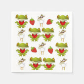 Serviette En Papier Serviettes en papier, Grenouilles Poulet fraise (Devant)