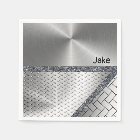 Serviette En Papier Serviettes en papier, gris (Devant)