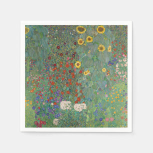 SERVIETTE EN PAPIER SERVIETTES EN PAPIER: GUSTAV KLIMT : JARDIN AGRICO