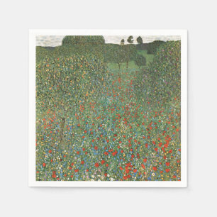 SERVIETTE EN PAPIER SERVIETTES EN PAPIER: GUSTAV KLIMT : MOHNFELD