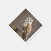 Serviette En Papier Serviettes en papier, hibou (Coin)