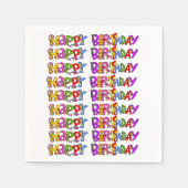 Serviette En Papier Serviettes en papier, Joyeuses serviettes d'annive (Devant)