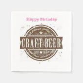 Serviette En Papier Serviettes en papier, joyeuses serviettes de bière (Devant)