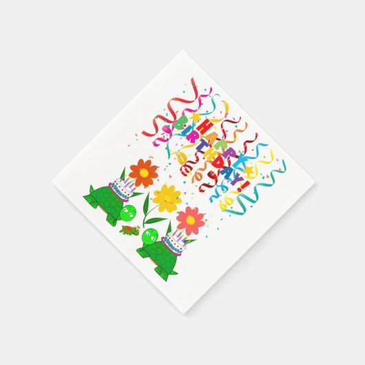 Serviette En Papier Serviettes en papier, Joyeuses tortues Confetti d' (Coin)
