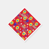 Serviette En Papier Serviettes en papier, Joyeux 9 Ballons d'anniversa (Coin)