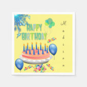 Serviette En Papier Serviettes en papier, Joyeux anniversaire (Devant)