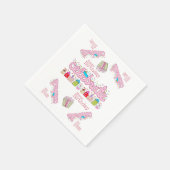 Serviette En Papier Serviettes en papier, joyeux anniversaire célébré (Coin)