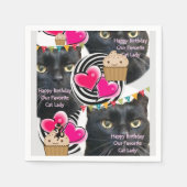 Serviette En Papier Serviettes en papier, Joyeux Anniversaire Chat Lad (Devant)