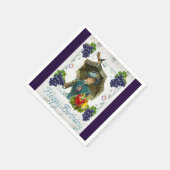 Serviette En Papier Serviettes en papier, Joyeux Anniversaire de raisi (Coin)