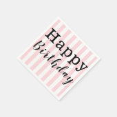 Serviette En Papier Serviettes en papier, Joyeux Anniversaire rose (Coin)