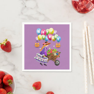 Serviette En Papier Serviettes en papier, Joyeux Anniversaire Victoria