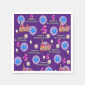 Serviette En Papier Serviettes en papier, Joyeux Ballons d'Anniversair (Devant)