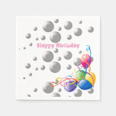Serviette En Papier Serviettes en papier, Joyeux Balloons d'Anniversai (Devant)