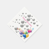 Serviette En Papier Serviettes en papier, Joyeux Balloons d'Anniversai (Coin)