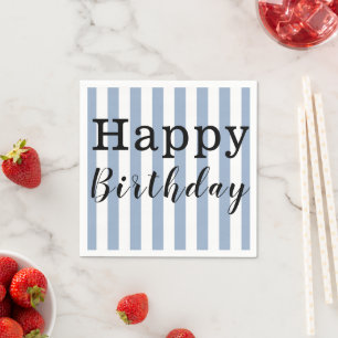 Serviette En Papier Serviettes en papier, joyeux Bleu Anniversaire