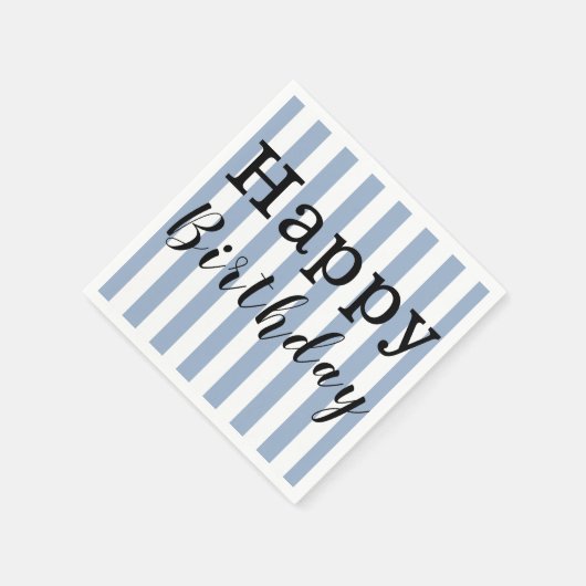 Serviette En Papier Serviettes en papier, joyeux Bleu Anniversaire (Coin)