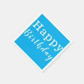 Serviette En Papier Serviettes en papier, joyeux bleu d'anniversaire (Coin)