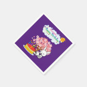 Serviette En Papier Serviettes en papier, Joyeux gâteau lapin d'annive (Coin)