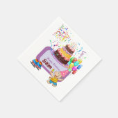 Serviette En Papier Serviettes en papier, Joyeux Hippopotame d'anniver (Coin)