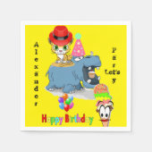 Serviette En Papier Serviettes en papier, Joyeux Hippopotamus Kittens (Devant)