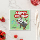 Serviette En Papier Serviettes en papier, Joyeux Ours de Panda Anniver (En situation)