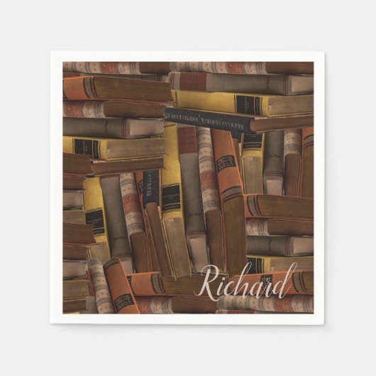 Serviette En Papier Serviettes en papier, livres d'histoire (Devant)