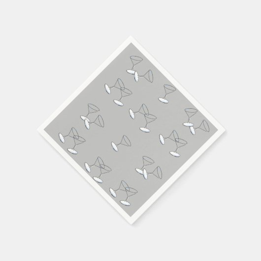 Serviette En Papier Serviettes en papier, Lunettes à Martini (Coin)