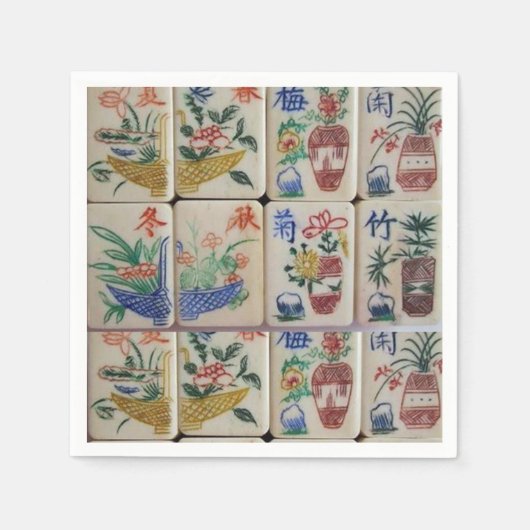 Serviette En Papier Serviettes en papier, Mahjong (Devant)