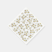Serviette En Papier serviettes en papier, marguerite blanche (Coin)