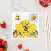 Serviette En Papier Serviettes en papier, marguerite d'abeille à fleur (En situation)