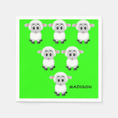 Serviette En Papier Serviettes en papier, moutons (Devant)