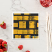 Serviette En Papier Serviettes en papier, Noir jaune brûlé (En situation)