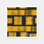 Serviette En Papier Serviettes en papier, Noir jaune brûlé (Devant)