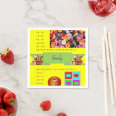 Serviette En Papier serviettes en papier, numéros alphabétiques (En situation)