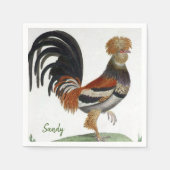 Serviette En Papier Serviettes en papier, oiseaux français (Devant)